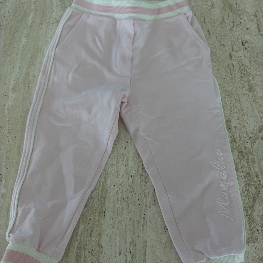 MonnaLisa Light Pink Girls Jogger Pants